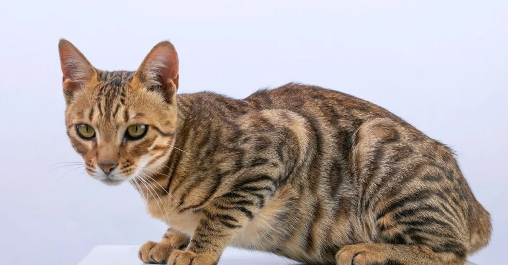 découvrez le californian spangled, un chat au pelage unique tacheté rappelant un léopard, reconnu pour son tempérament vif et affectueux.